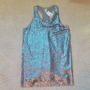 Sparkling Sequin racerback tank dress